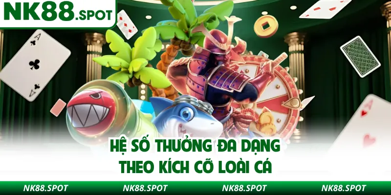 Hệ số thưởng đa dạng theo kích cỡ loài cá 
